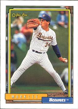 1992 O-Pee-Chee #384 Mark Lee Front