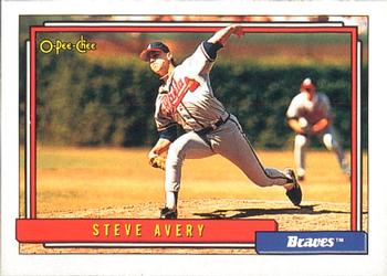 1992 O-Pee-Chee #574 Steve Avery Front