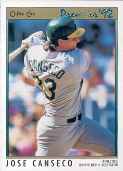1992 O-Pee-Chee Premier #24 Jose Canseco Front