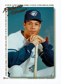 1994 O-Pee-Chee - All-Stars Gold Foil Exchange 5x7 #21 Roberto Alomar Front