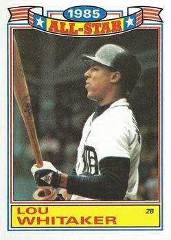1986 Topps - Glossy All-Stars #3 Lou Whitaker Front