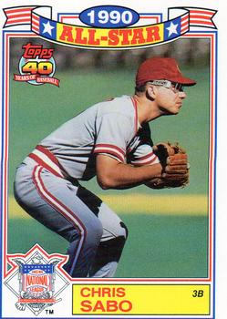 1991 Topps - Glossy All-Stars #15 Chris Sabo Front