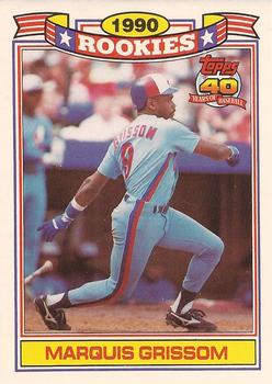 1991 Topps - Glossy Rookies #10 Marquis Grissom Front