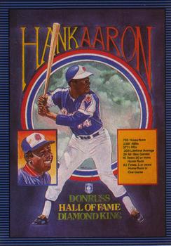 1986 Leaf #259 Hank Aaron Puzzle Card Front