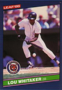 1986 Leaf #33 Lou Whitaker Front