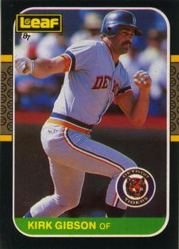 1987 Leaf #104 Kirk Gibson Front