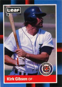 1988 Leaf #136 Kirk Gibson Front