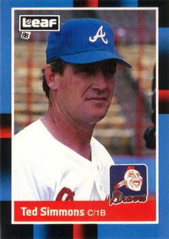 1988 Leaf #222 Ted Simmons Front
