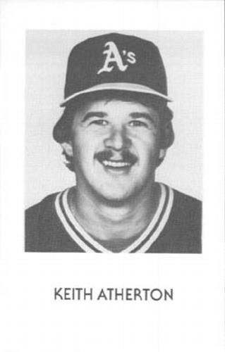 1984 Oakland Athletics Photocards #NNO Keith Atherton Front