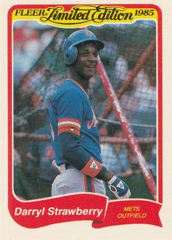 1985 Fleer Limited Edition #38 Darryl Strawberry Front