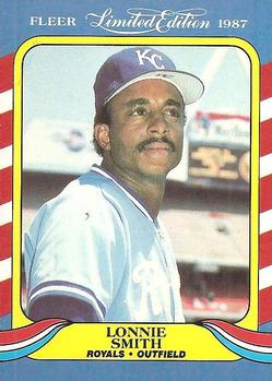 1987 Fleer Limited Edition #40 Lonnie Smith Front
