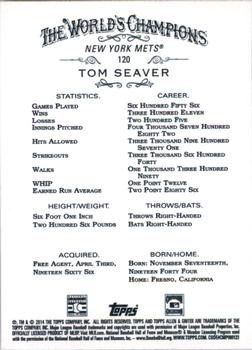 2014 Topps Allen & Ginter #120 Tom Seaver Back