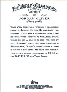 2014 Topps Allen & Ginter #188 Jordan Oliver Back