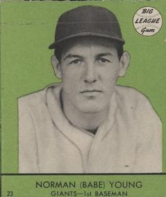 1941 Goudey (R324) #23 Babe Young Front