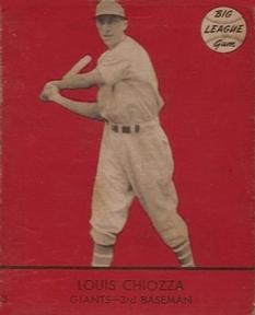 1941 Goudey (R324) #3 Lou Chiozza Front