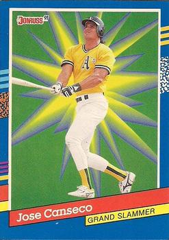 1991 Donruss - Grand Slammers #4 Jose Canseco Front