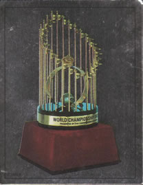 1988 Panini Stickers #1 World Series Trophy Front