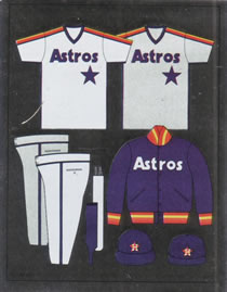 1988 Panini Stickers #286 Astros Uniform Front