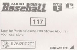1989 Panini Stickers #117 Olympic Stadium Back