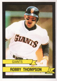 1989 Panini Stickers #215 Robby Thompson Front