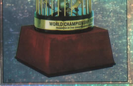 1989 Panini Stickers #2 World Series Trophy Front