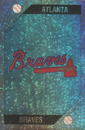 1989 Panini Stickers #30 Braves Logo Front