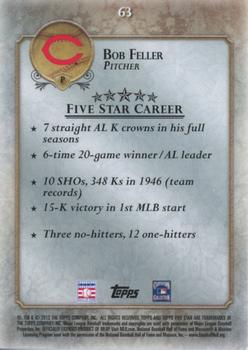 2013 Topps Five Star - Rainbow #63 Bob Feller Back
