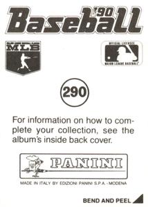 1990 Panini Stickers #290 Expos Logo Back