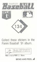 1991 Panini Stickers #134 Chili Davis Back
