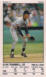 1991 Panini Stickers #238 Alan Trammell Front