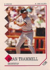 1992 Panini Stickers #108 Alan Trammell Front