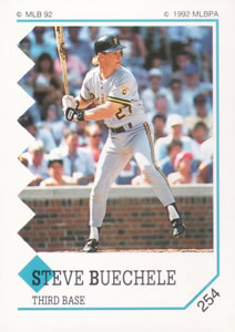 1992 Panini Stickers #254 Steve Buechele Front