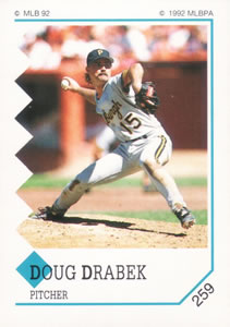 1992 Panini Stickers #259 Doug Drabek Front