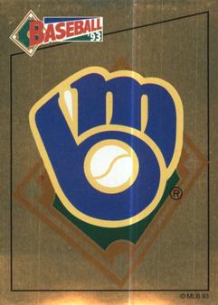 1993 Panini Stickers #34 Brewers Logo Front