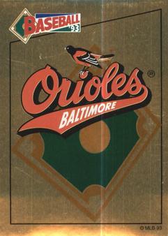 1993 Panini Stickers #67 Orioles Logo Front