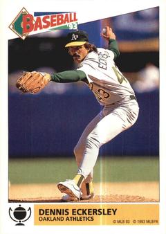1993 Panini Stickers #162 Dennis Eckersley Front