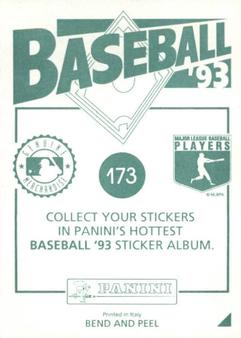 1993 Panini Stickers #173 Ken Caminiti Back