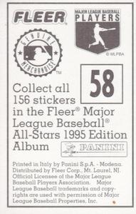 1995 Panini Stickers #58 Scott Cooper Back