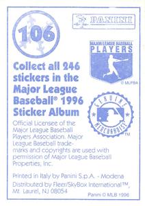 1996 Panini Stickers #106 Rod Beck Back