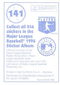 1996 Panini Stickers #141 John Valentin Back