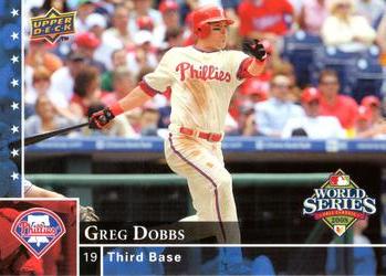 2008 Upper Deck World Series Philadelphia Phillies Box Set #PP-14 Greg Dobbs Front