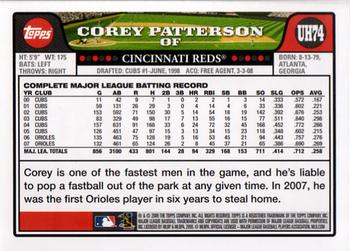 2008 Topps Updates & Highlights #UH74 Corey Patterson Back