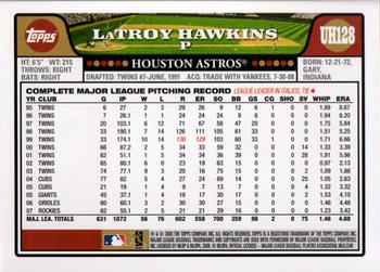 2008 Topps Updates & Highlights #UH128 LaTroy Hawkins Back