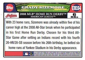 2008 Topps Updates & Highlights #UH154 Grady Sizemore Back