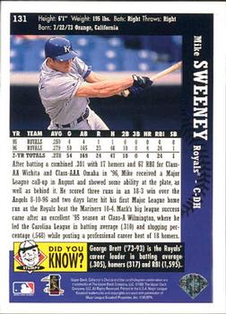 1997 Collector's Choice #131 Mike Sweeney Back