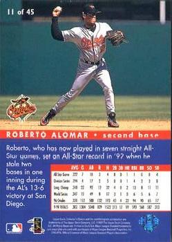 1997 Collector's Choice - All-Star Connection #11 Roberto Alomar Back
