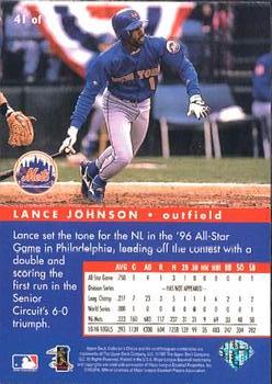 1997 Collector's Choice - All-Star Connection #41 Lance Johnson Back