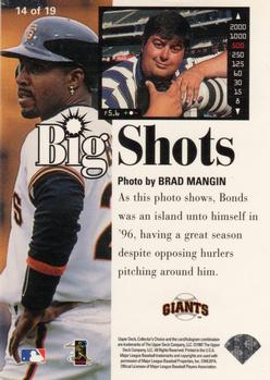 1997 Collector's Choice - Big Shots #14 Barry Bonds Back