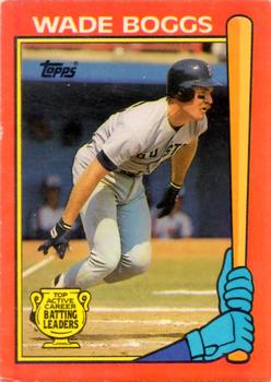 1989 Topps - Batting Leaders #1 Wade Boggs Front
