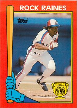 1989 Topps - Batting Leaders #7 Rock Raines Front
